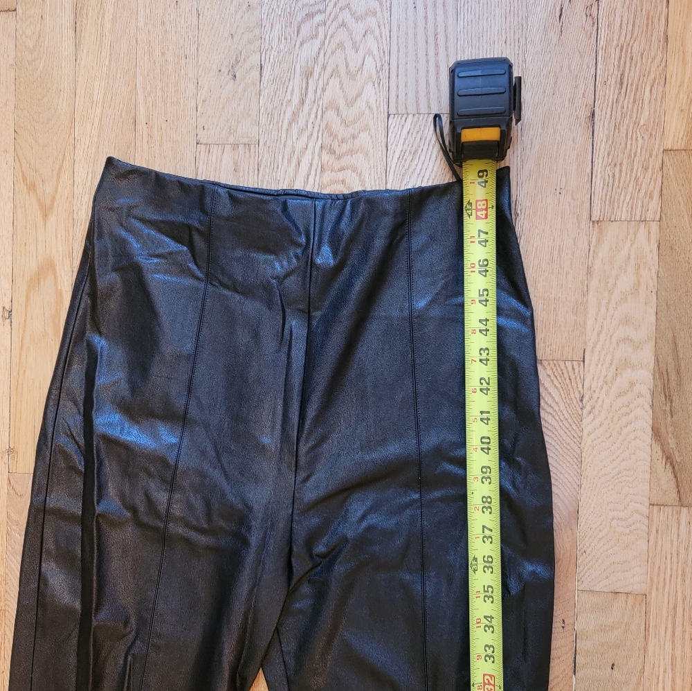 Amanda Uprichard X REVOLVE Malta Faux Black Leather Pants Size Large NWOT - Picture 12 of 15